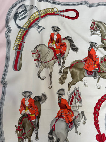 Hermès 1993 Reprise Carre 90 Philippe Ledoux equastrian silk scarf