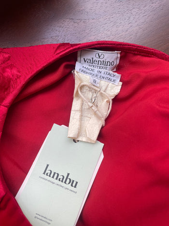 1980’s Valentino cropped red jacket