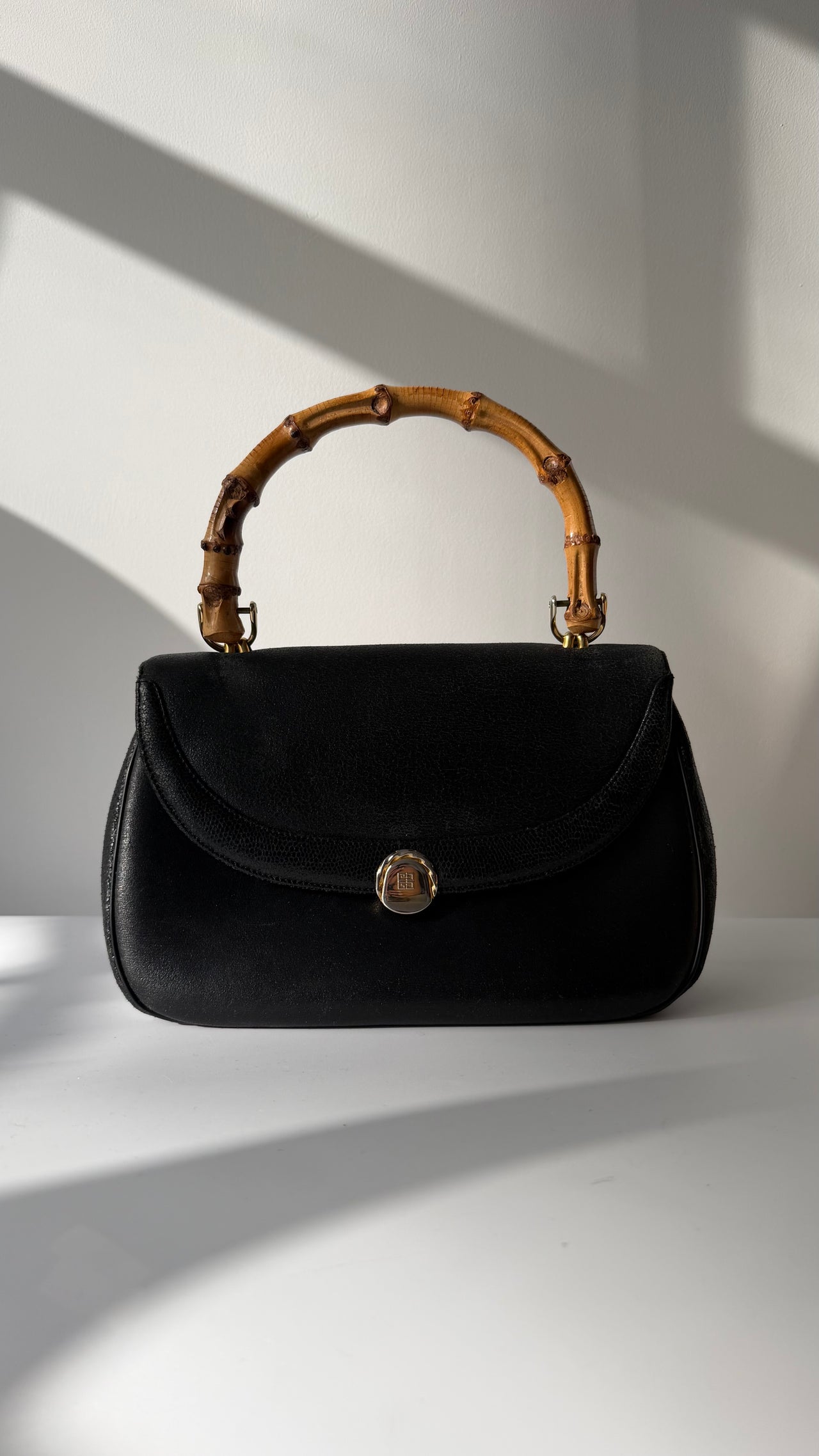 Givenchy 1980’s handbag with bamboo handle
