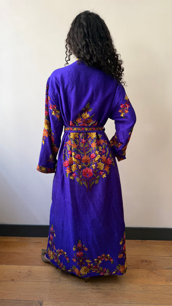 Pure raw silk kaftan made in Kashimir