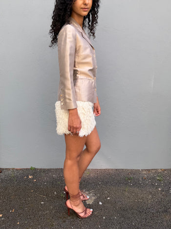 Dolce & Gabbana 1990’s champagne silk blazer