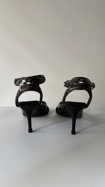 Miu Miu archive 1999 Sporty Chic open toe courts 35.5-36.5