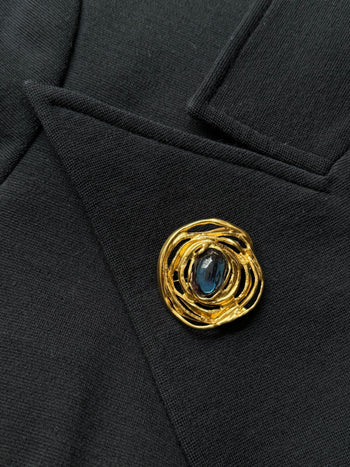Yves Saint Laurent cabochon pin broche