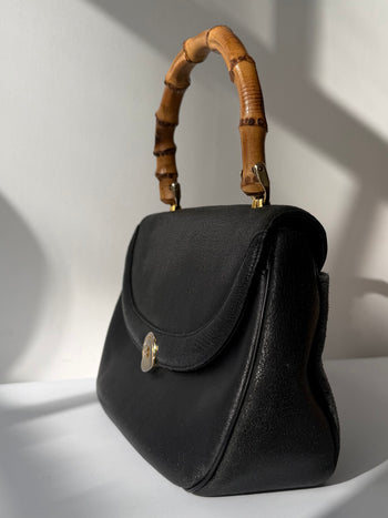 Givenchy 1980’s handbag with bamboo handle
