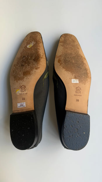 Emma Hope embroidered canvas flats 39