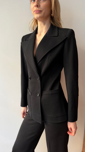 YSL Rive Gauche 1970’s tuxedo trouser suit XS
