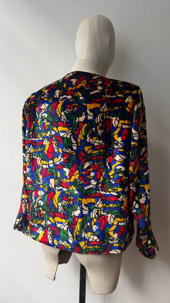 Lanvin 1980’s vintage multicoloured velvet jacket
