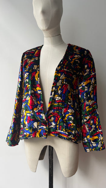 Lanvin 1980’s vintage multicoloured velvet jacket