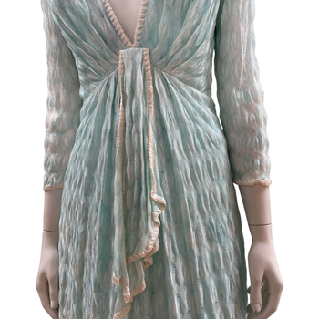Missoni turquoise blue knitted dress