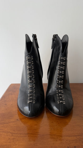 Azzedine Alaia Hook and Eye ankle boots Alaïa