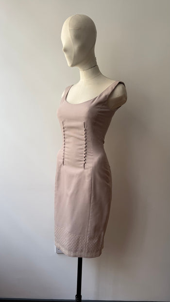 John Galliano late 90’s cocktail wool dress