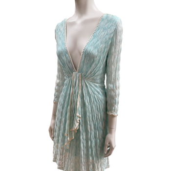 Missoni turquoise blue knitted dress