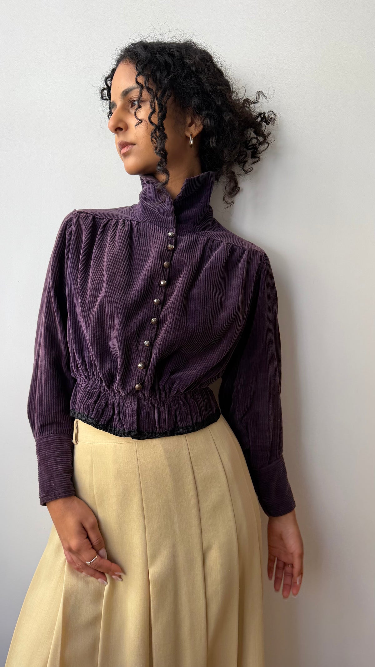 Antique purple corduroy jacket