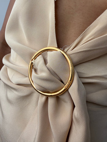 Prada archive minimalist  nude silk strap dress 40 IT