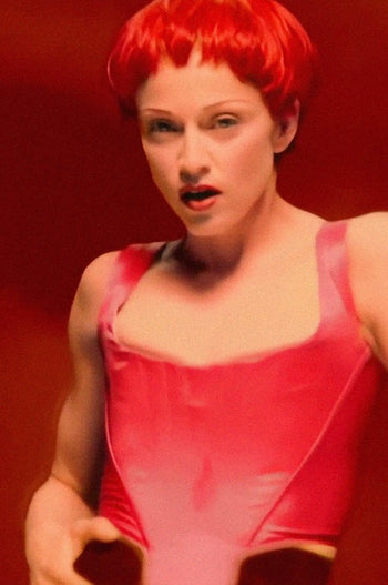 Vivienne Westwood S/S1992 ‘Statue of Liberty’ pink satin boned corset