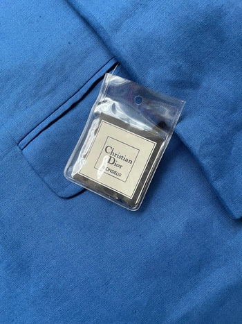 Christian Dior vintage blue linen blazer