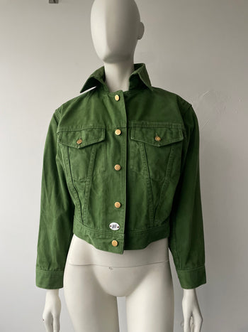 Junior Gaultier green denim boxy fit jacket