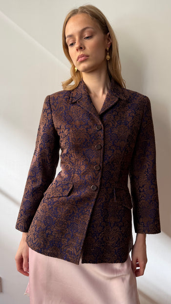 Kenzo Jungle 1990’s jacquard jacket XS