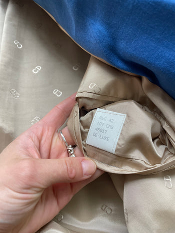 Christian Dior vintage blue linen blazer