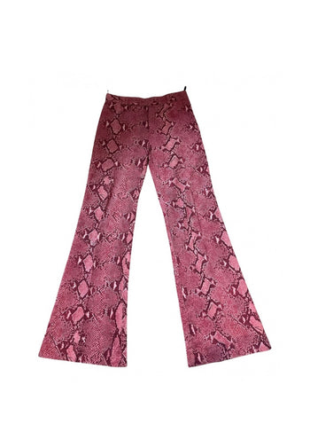 Gucci by Tom Fort pink snakeskin trousers 44 IT