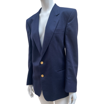 Yves Saint Laurent navy wool blazer