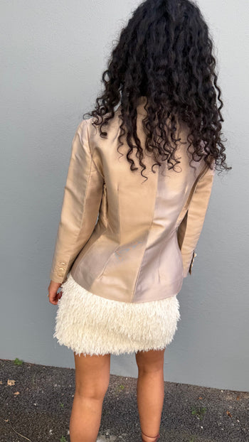 Dolce & Gabbana 1990’s champagne silk blazer