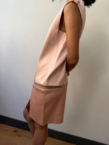 Alexander McQueen all-round zip sleeveless dress
