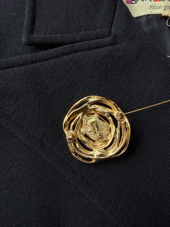 Yves Saint Laurent cabochon pin broche