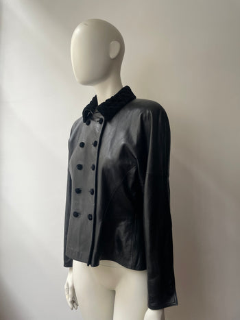 Loewe vintage 1980-90’s leather jacket