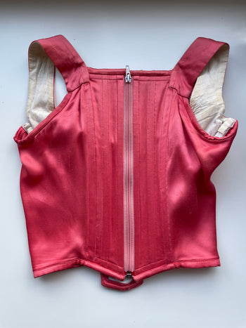 Vivienne Westwood S/S1992 ‘Statue of Liberty’ pink satin boned corset