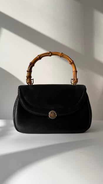 Givenchy 1980’s handbag with bamboo handle