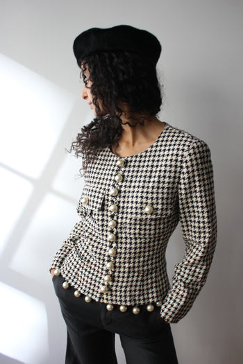 Lolita Lempicka vintage houndstooth jacket