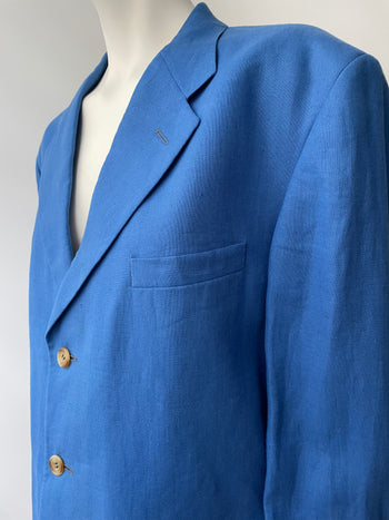 Christian Dior vintage blue linen blazer