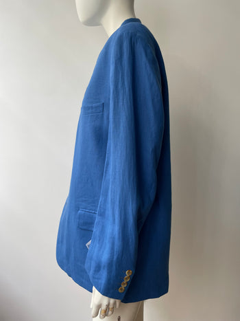 Christian Dior vintage blue linen blazer