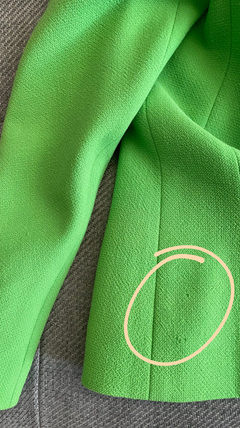 Chanel vintage bright green skirt suit 40 FR