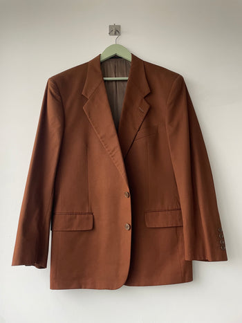 Christian Dior vintage dead stock blazer brick brown cotton