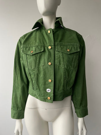 Junior Gaultier green denim boxy fit jacket