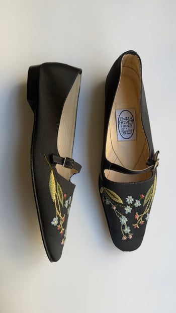 Emma Hope embroidered canvas flats 39