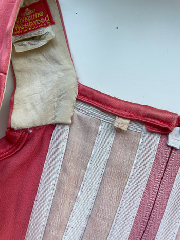 Vivienne Westwood S/S1992 ‘Statue of Liberty’ pink satin boned corset