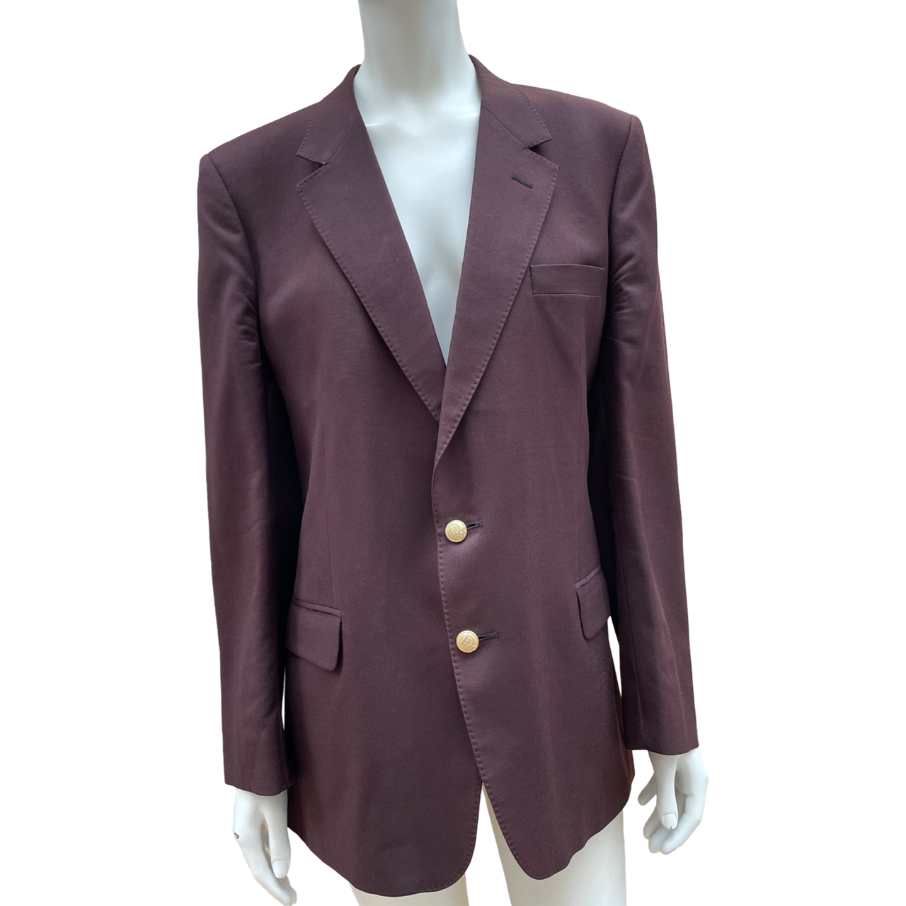 Dior Monsieur burgundy wool blazer