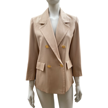 Yves Saint Laurent 90’s double-breasted beige blazer 36 FR