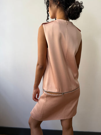 Alexander McQueen all-round zip sleeveless dress