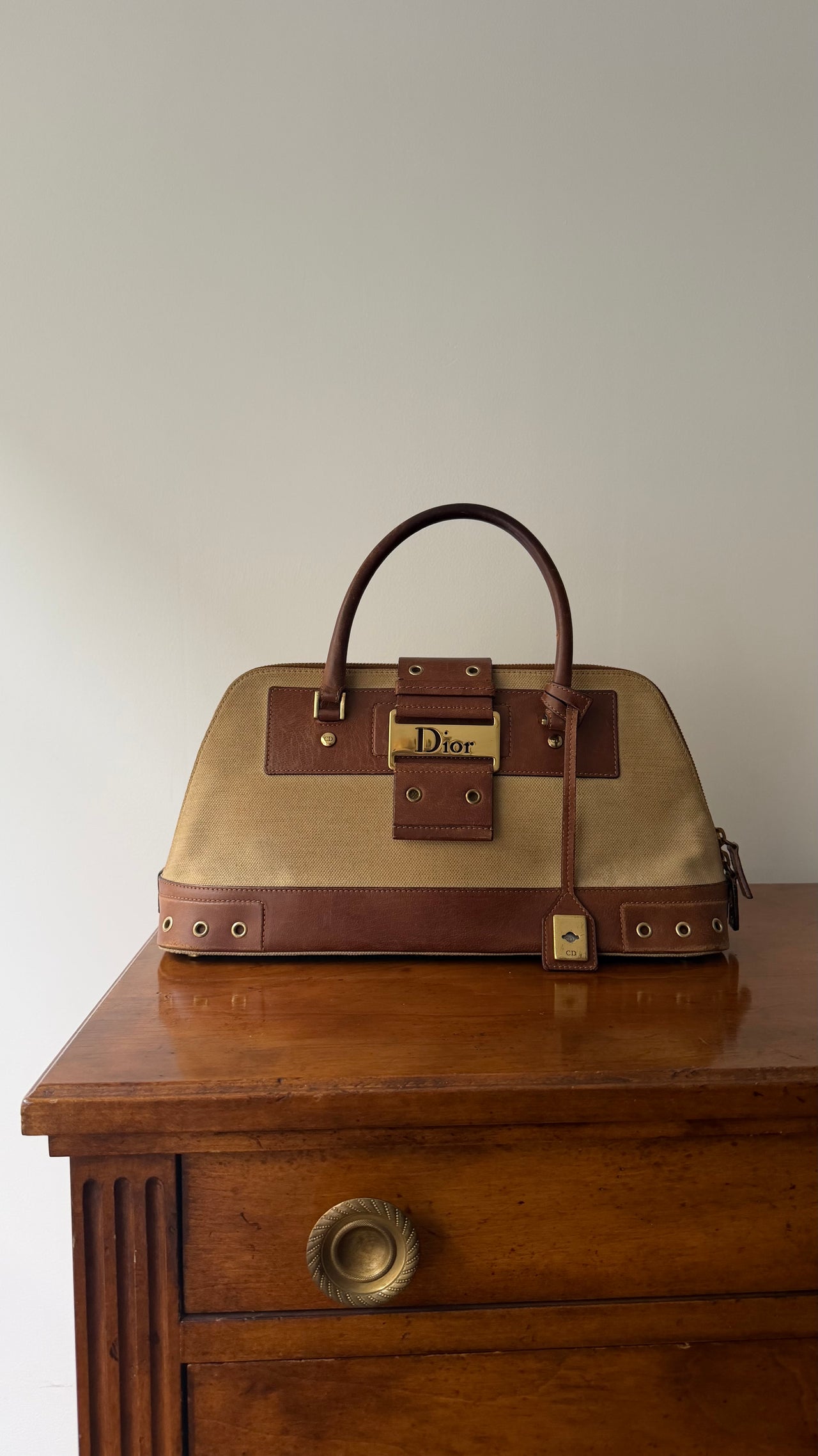 Dior S/S 2002 Galliano Columbus collection top handle handbag