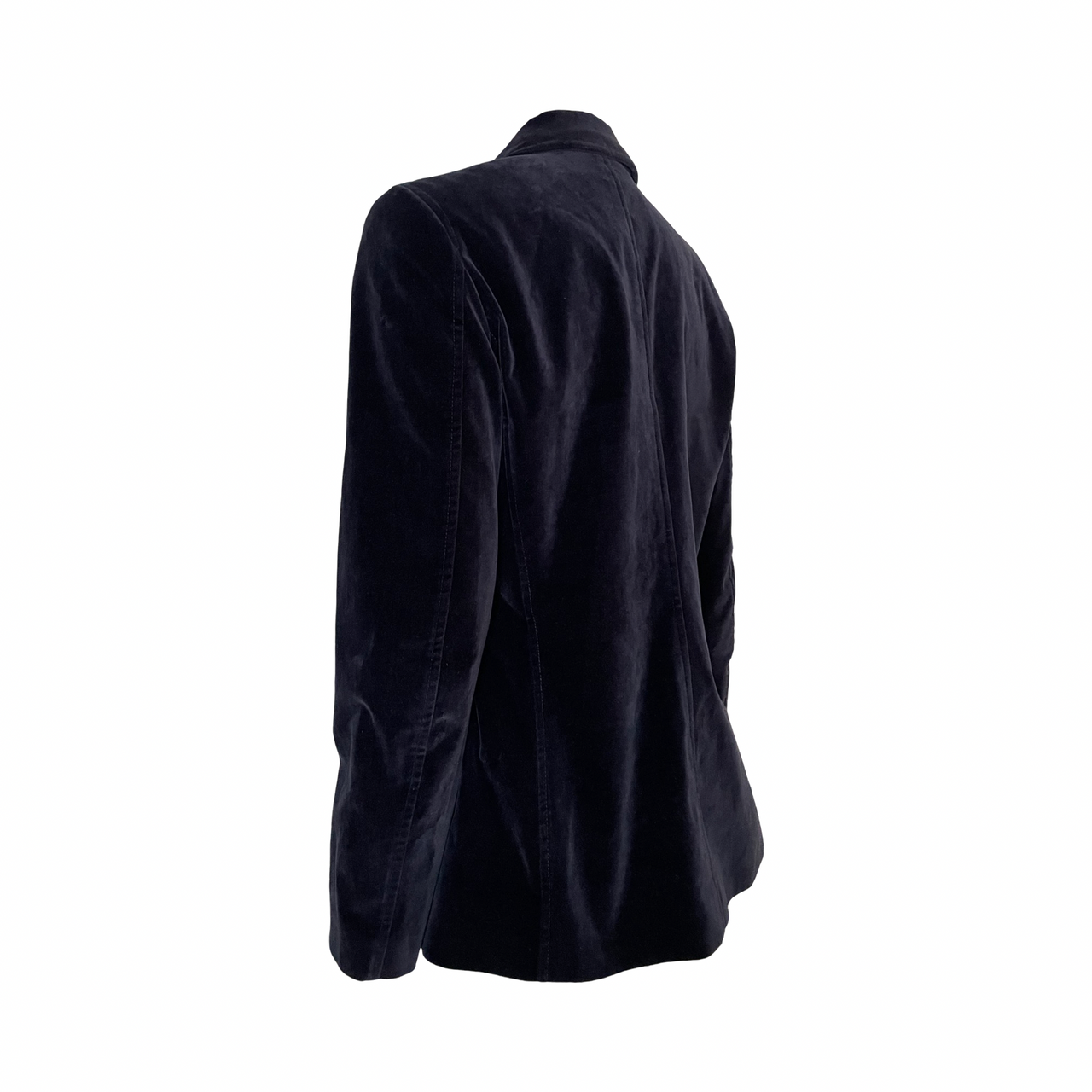 Gianfranco Ferre navy velvet zip jacket