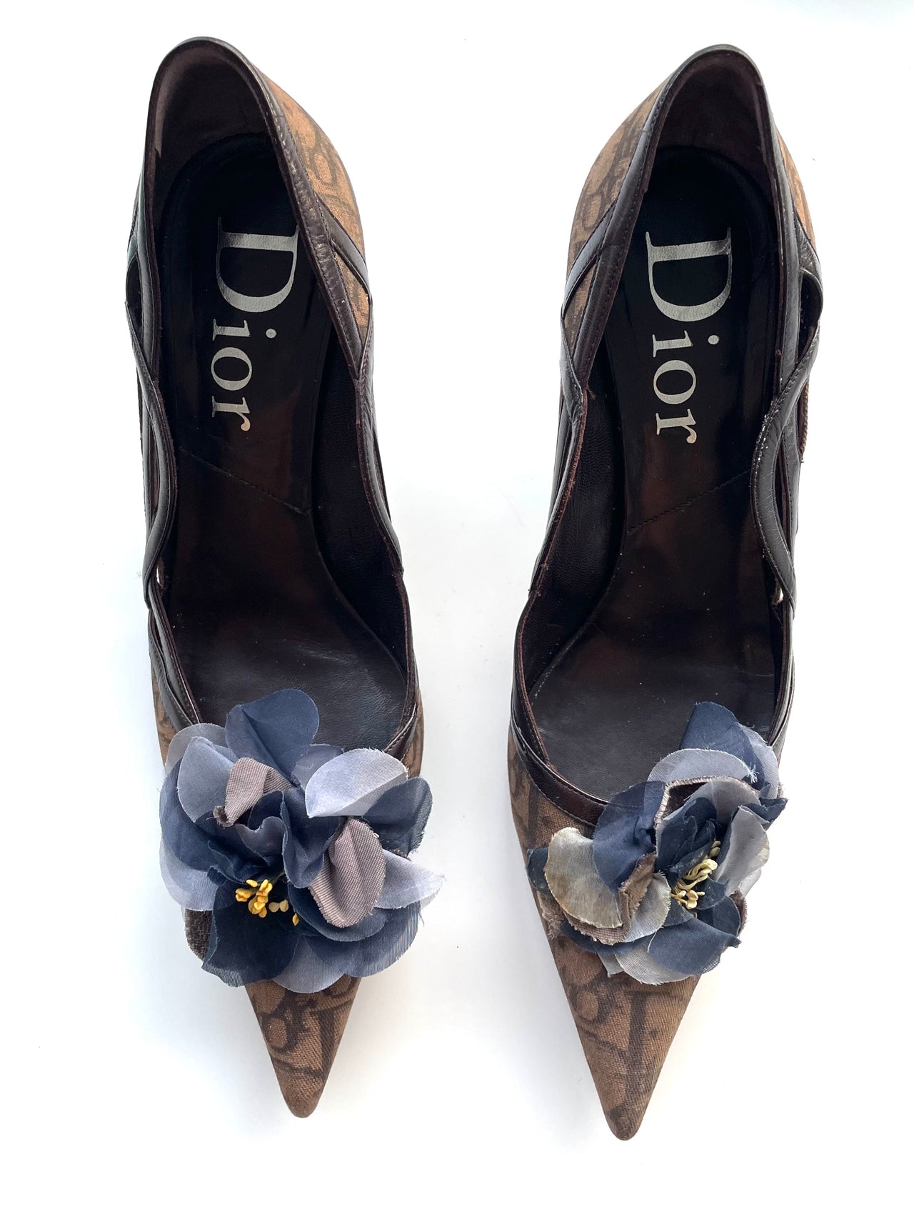 Dior oblique monogram canvas Galliano era courts 39