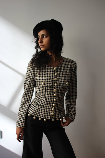 Lolita Lempicka vintage houndstooth jacket