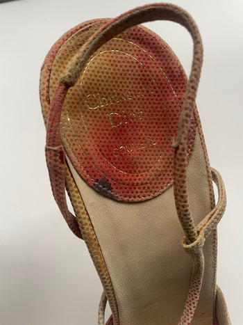 Dior vintage padlock slingback courts Galliano era