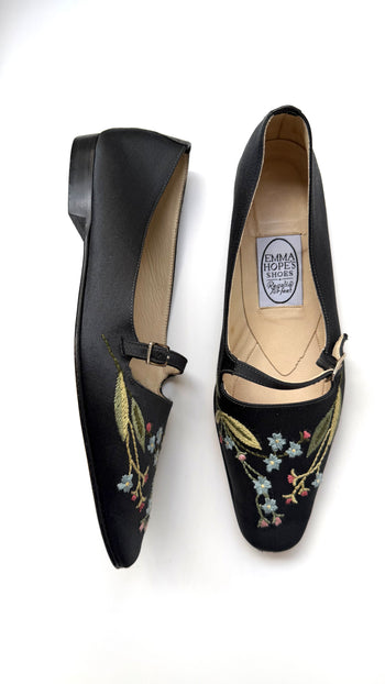 Emma Hope embroidered canvas flats 39