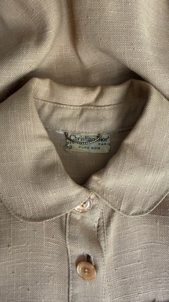 Christian Dior 1960’s raw silk summer coat